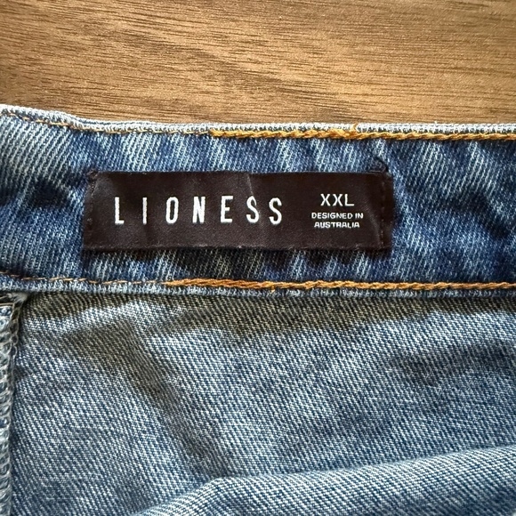 REVOLVE | LIONESS Rescue Me Pleat Mini Skirt XXL | Denim High Waist Zip Back - Picture 6 of 8